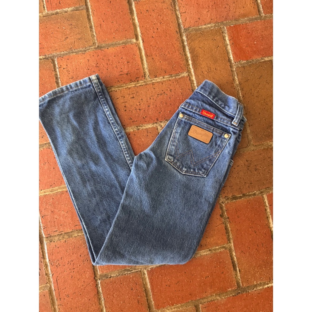 Wrangler 20X Boys No 42 Vintage Bootcut Jeans Medium Wash Denim Size 7 Regular
